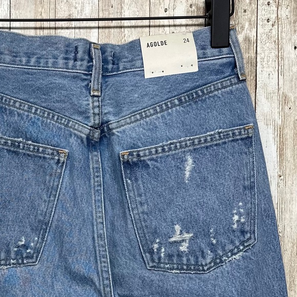 AGOLDE 90’s Mid-Rise Loose Fit Jeans in Fall Out Wash NWT [590] - Picture 9 of 14